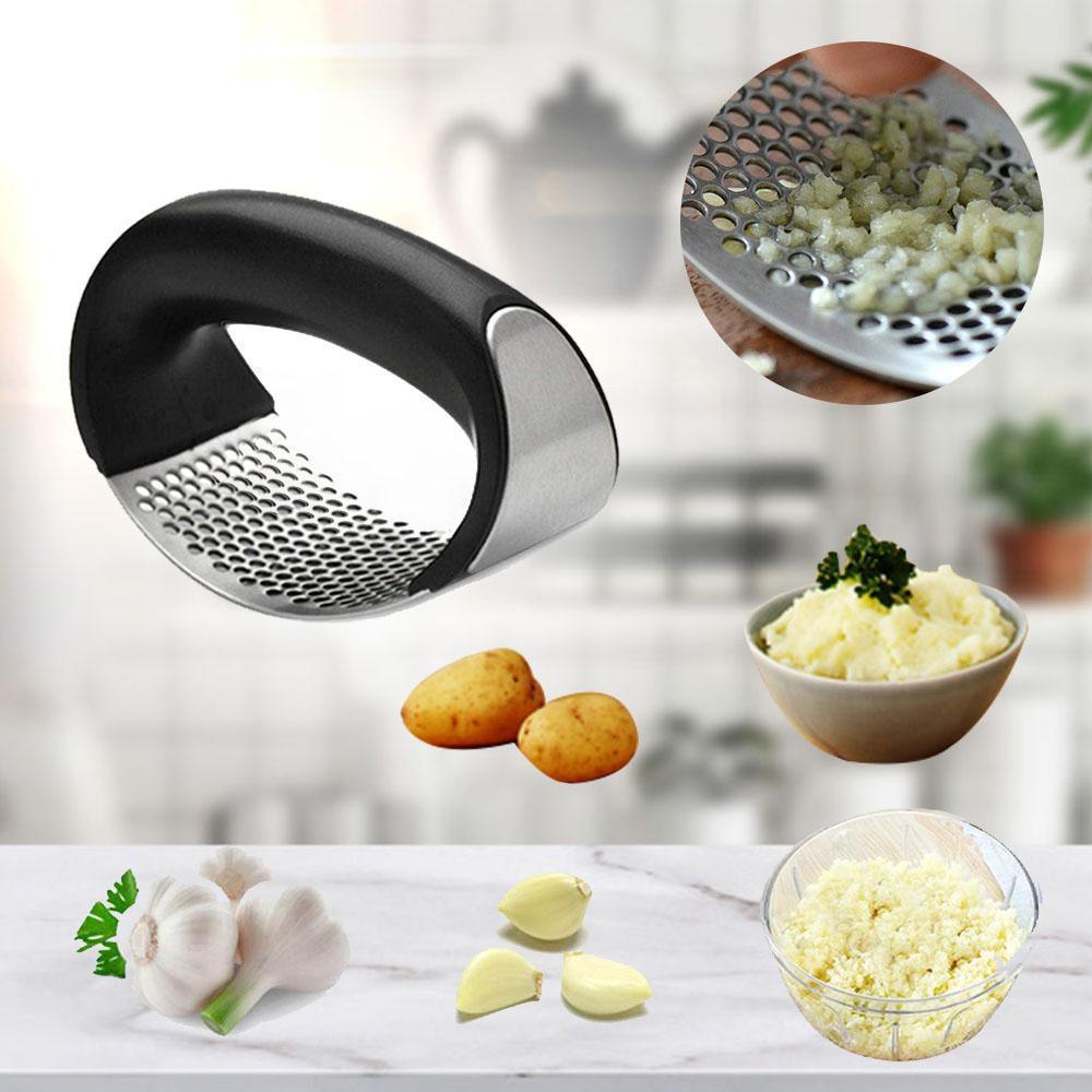 👍Premium Stainless Steel Garlic Press, Garlic Press Cooking Tool👍