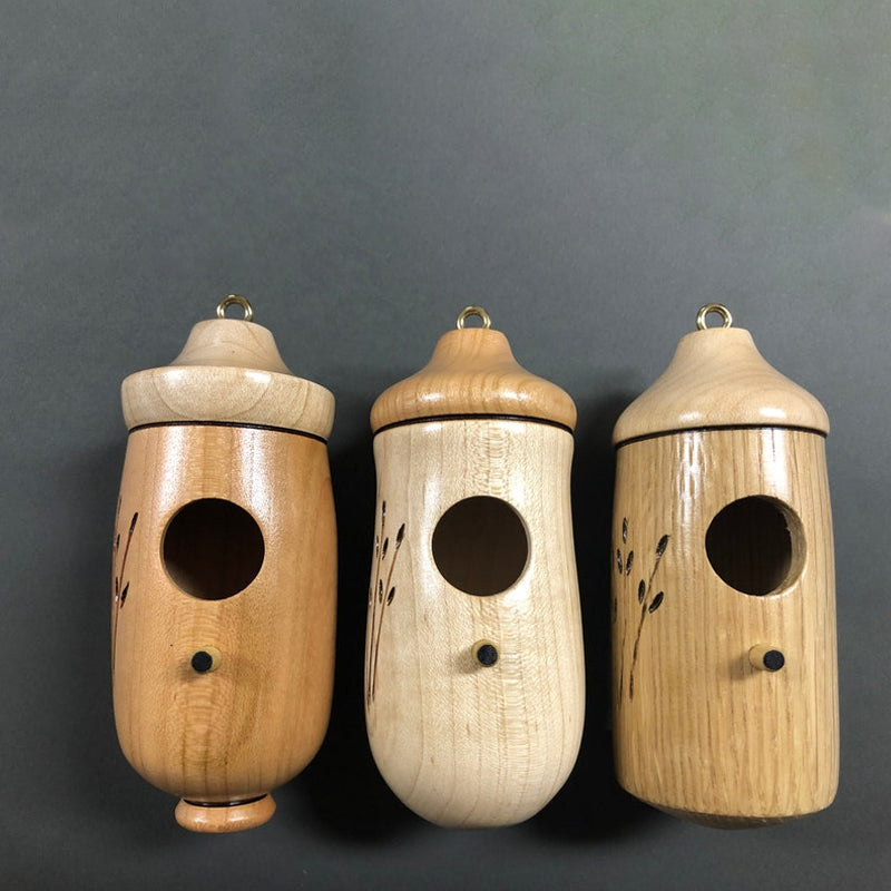 Wooden Hummingbird House - Gift for Natural Lovers