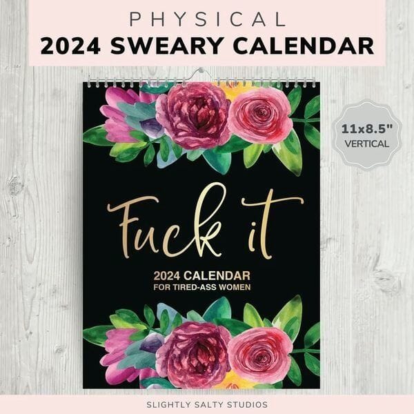 2024 Calendar For Tired