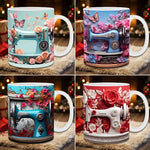 New 3D sewing machine mug🎁A good choice for Christmas gift