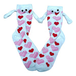 Couple love magnet holding hands socks