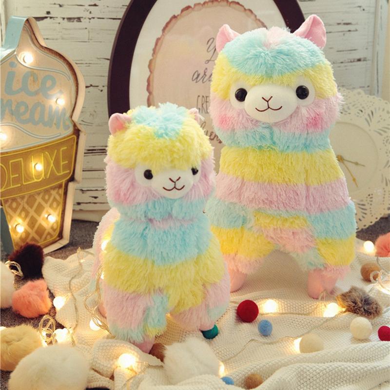 Stuffed Doll - Rainbow Alpaca