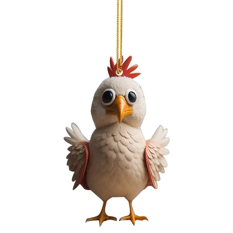 Cartoon rooster decorative ornaments