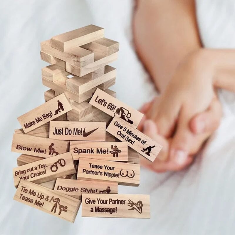 Super Naughty Block Tower Jenga Game