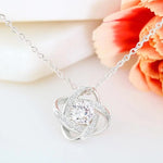 To My Daughter Love Knot Necklace