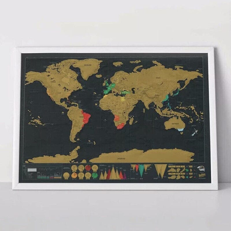 Scratch Map of the World