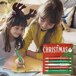 5pcs Christmas Multicolor Ballpoint Pens