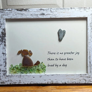 🥰Sea Glass Art, Unique Gift for Dog Lovers