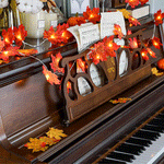 Thanksgiving Décor Fall Maple Leaf String Lights