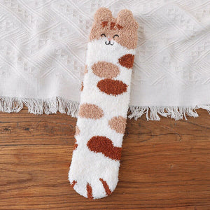 Cat Paw Fuzzy Socks