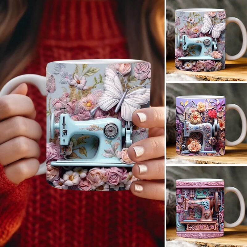 🤩3D printed sewing machine  mug