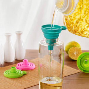 Kitchen Folding Silicone Funnel