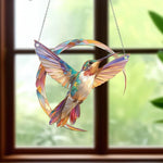 💖 Hummingbird Suncatcher Colorful Window Hanging 💥