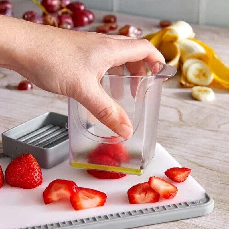 🍓Speed slicer with push plate