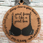 Funny Christmas Bra Ornament