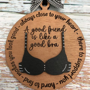 Funny Christmas Bra Ornament