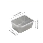 Stainless Steel Square Plate (With Lid)