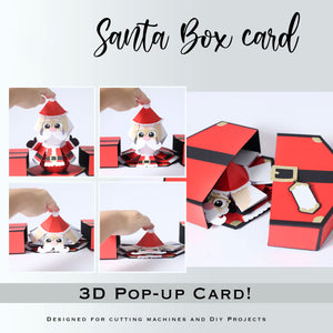 🎅3D Santa Claus Prank Pop-up Box card🥳