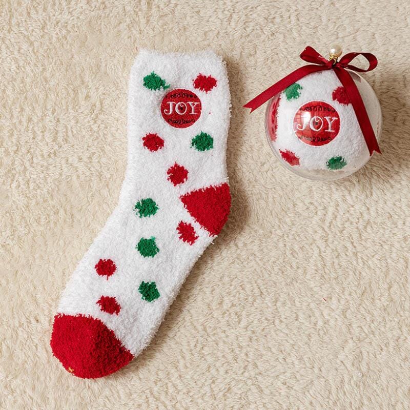 🎄🧦Creative Round Balls Gift Box With Christmas Socks