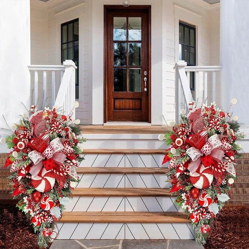 Candy Cane Wreath - Christmas Decoration