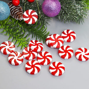 Christmas Peppermint Knob Button Cover