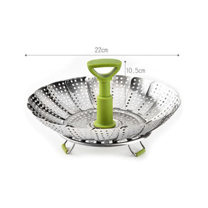 Flower-shaped Steel Folding Steamer