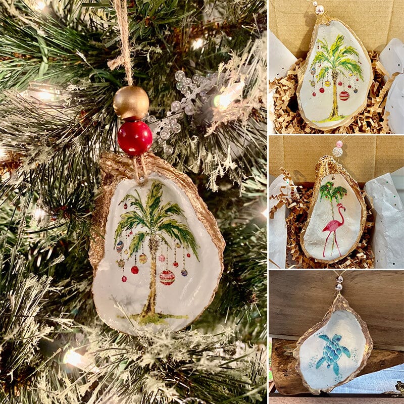 Oyster Shell Art Ornament