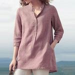 Women's Urban Casual Stand Collar Loose Shirt