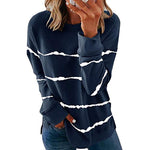 Women Casual Stripe Pullover