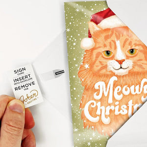 Christmas Cat Greeting Card