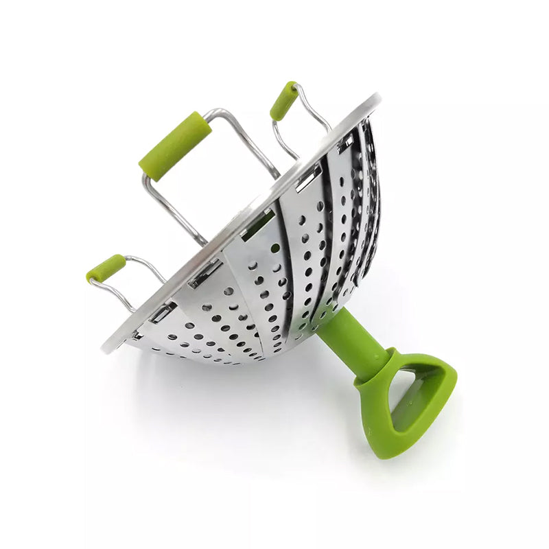 Flower-shaped Steel Folding Steamer