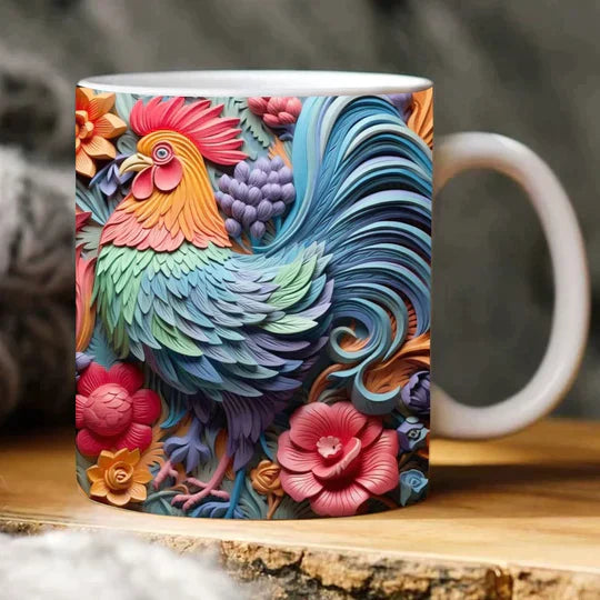 Mug with owl print