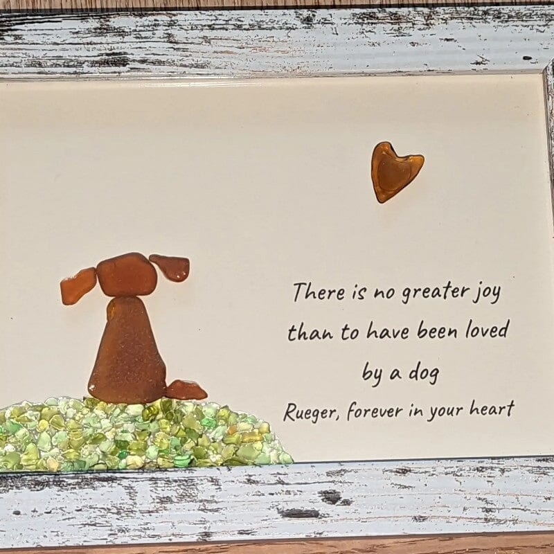 🥰Sea Glass Art, Unique Gift for Dog Lovers