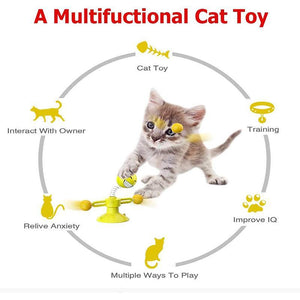 Interactive Spring Man Cat Toy