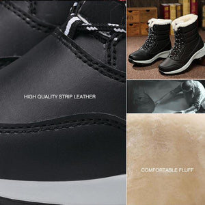 Waterproof Women High-Top Cotton Shoes