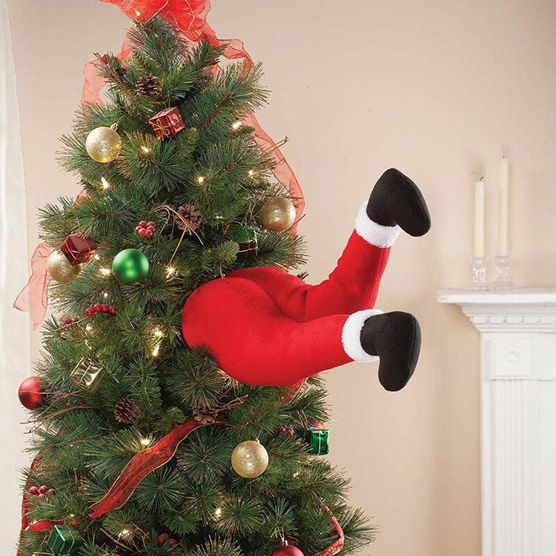 Santa Legs Christmas Decoration