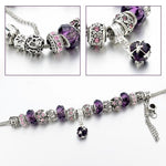 Amethyst Crystal Birthstones Bracelet