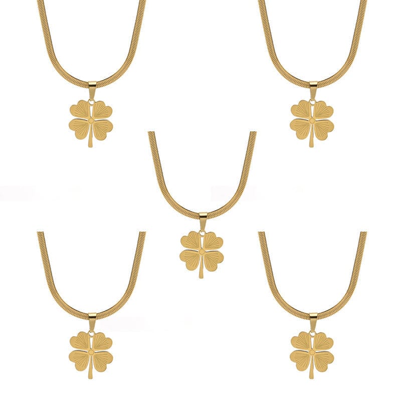 Gold Plated Lucky Clover Necklace