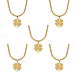 Gold Plated Lucky Clover Necklace