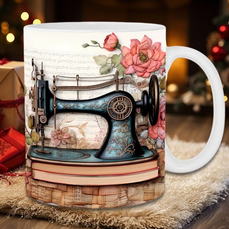 New 3D sewing machine mug🎁A good choice for Christmas gift