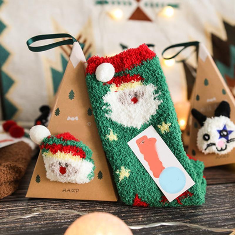 Christmas Gift Box - Cute Plush Socks