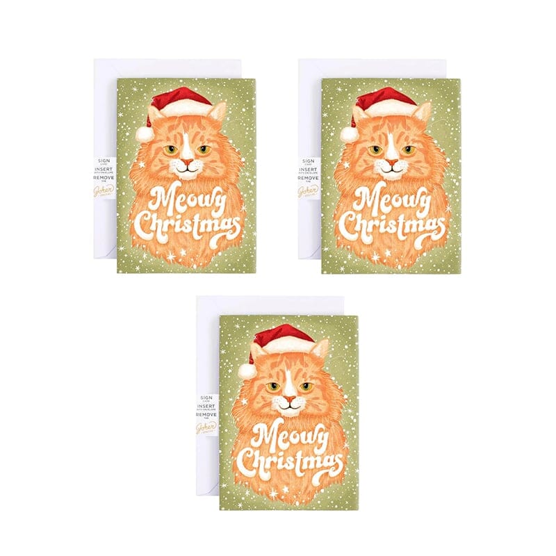 Christmas Cat Greeting Card