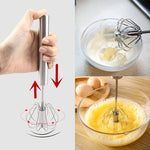 🥚Stainless Steel Semi-Automatic Whisk