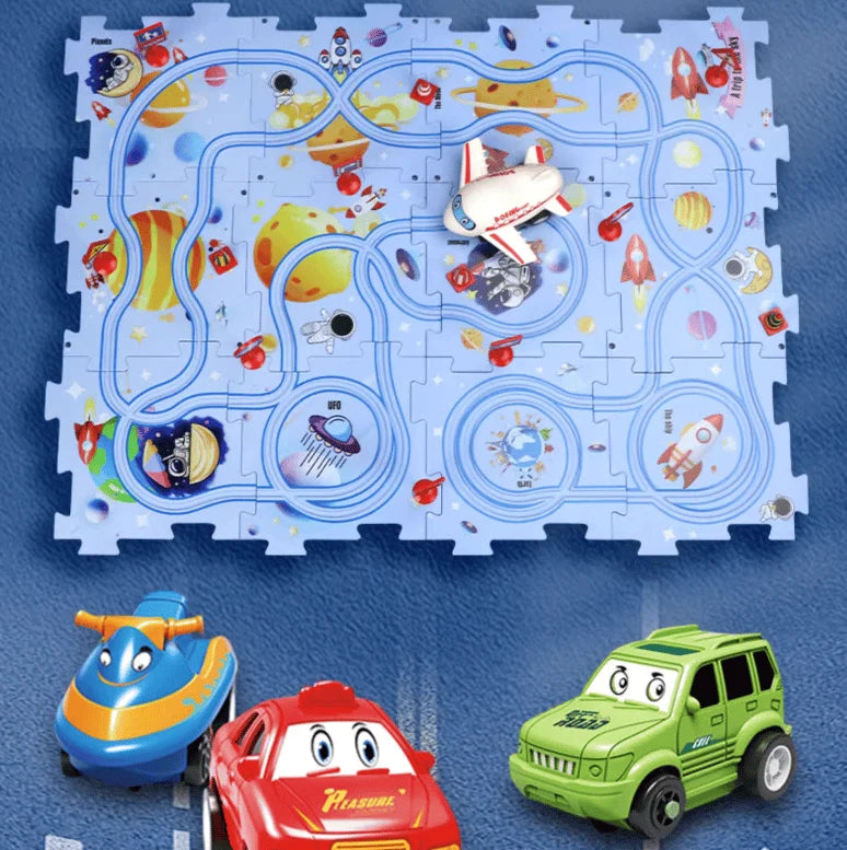 🧩Children's Educational Puzzle Track Car Play Set🧩