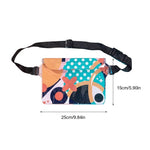 Touch Screen Tri-Fold Dive Cross-Body Belt Bag