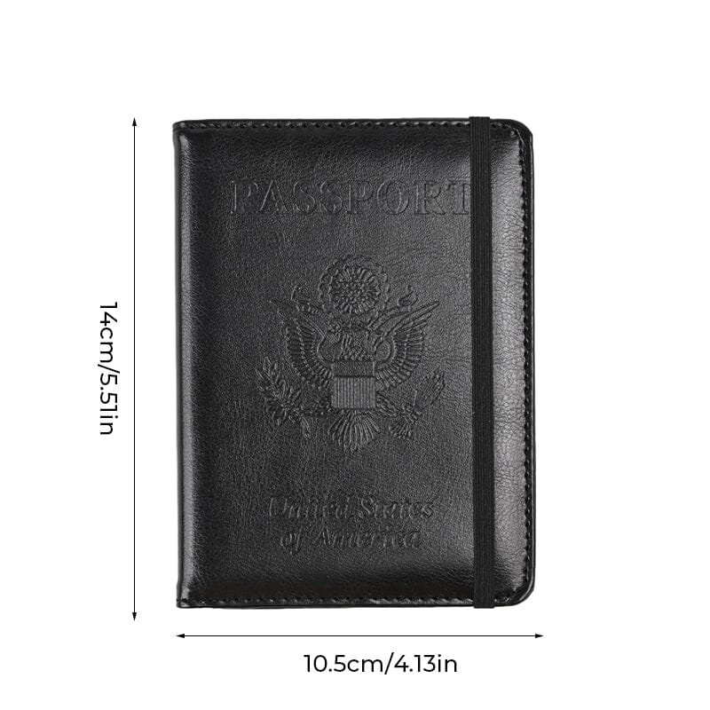 PU Leather RFID Passport Holder