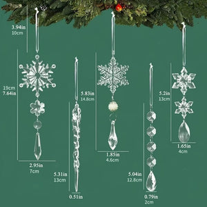 Crystal Christmas Snowflake Ornaments