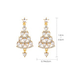 Sparkling Christmas Tree Earrings