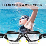 Swimming Set - Goggles, Cap, Earplug, Nose Clip