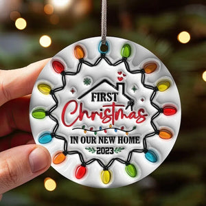 Besties Christmas Round Ornament